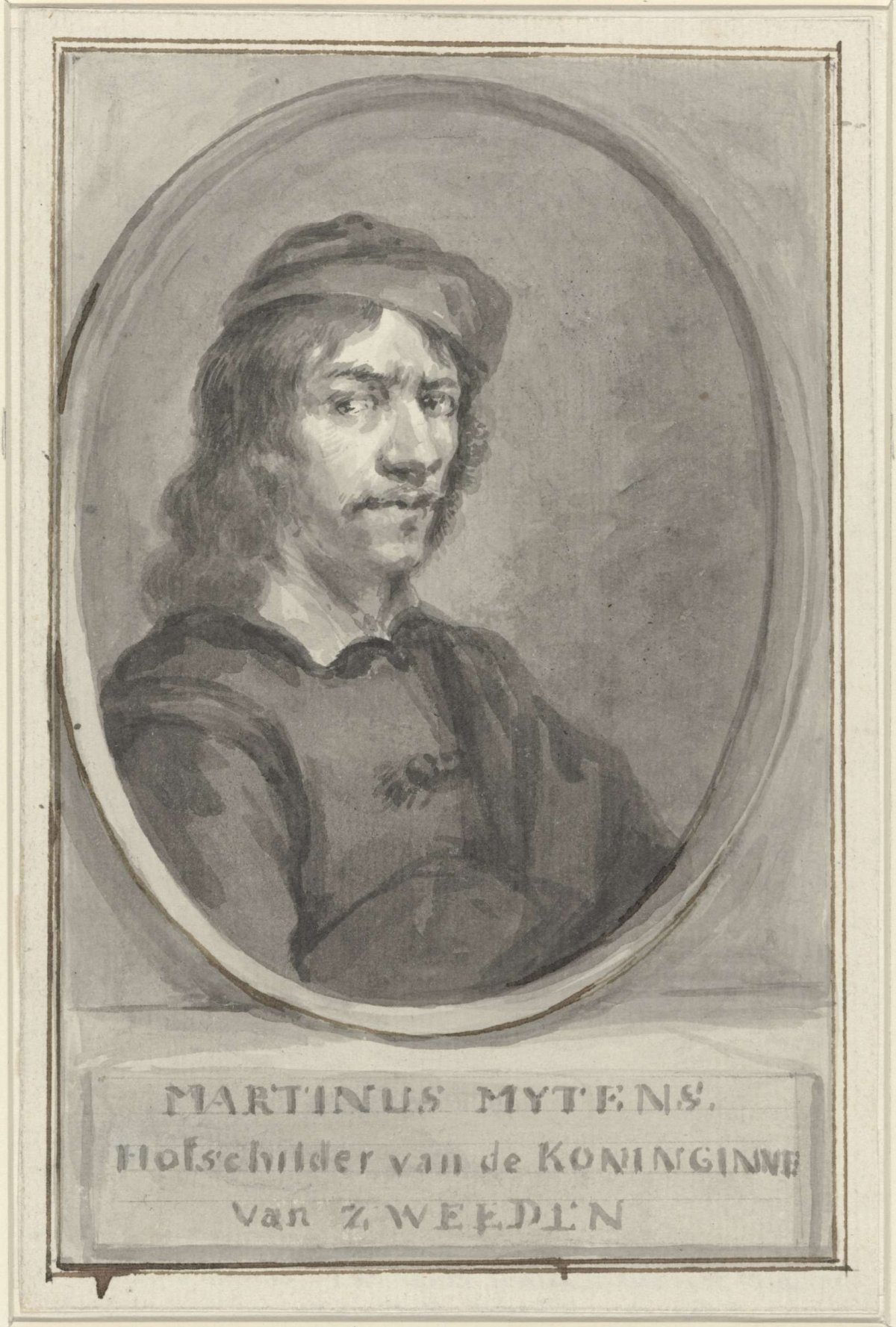 Portrait of Martinus Mytens the Elder / Martin Mytens (der Ältere), Aert Schouman, 1792