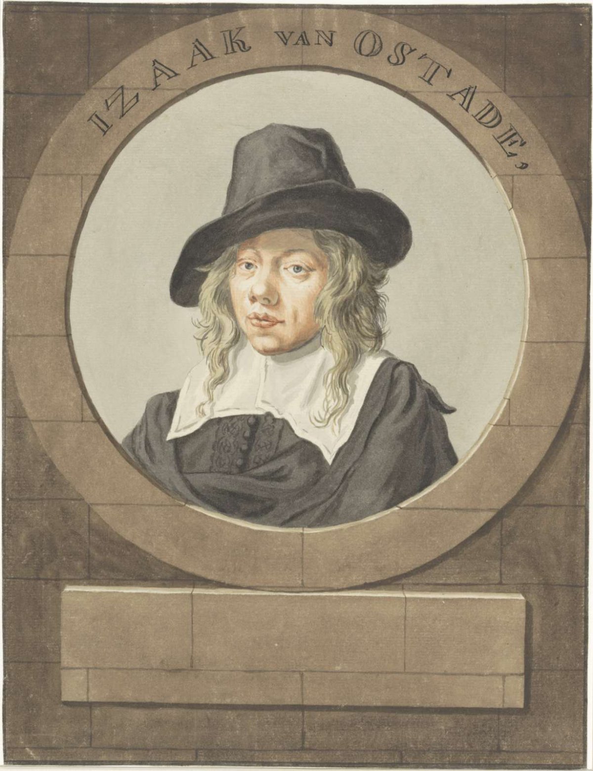 Portrait of Isaak van Ostade, anonymous, 1620 - 1685