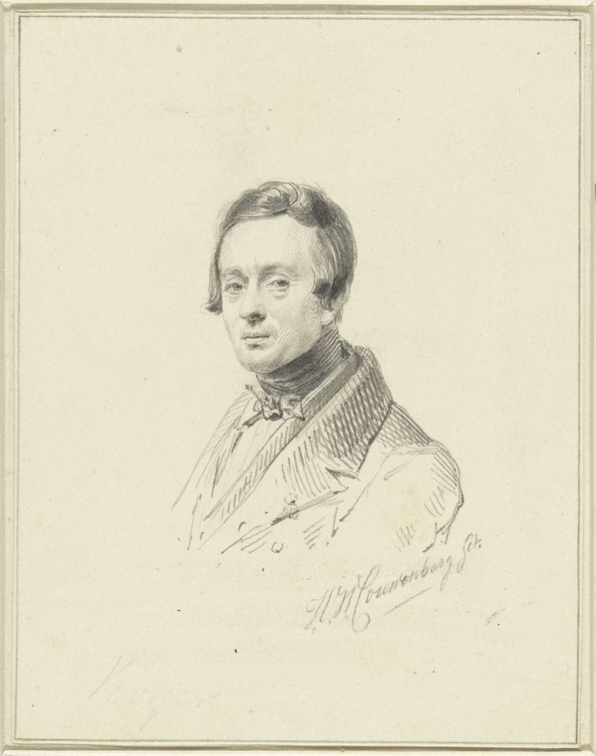 Portrait of Louis Royer, Henricus Wilhelmus Couwenberg, 1824 - 1845