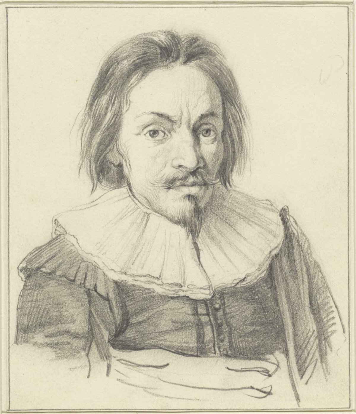 Portrait of Pieter Saenredam, anonymous, 1607 - c. 1715