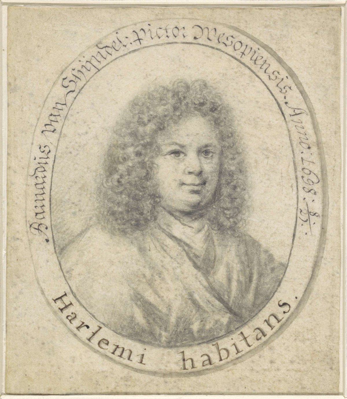Portrait of Bernardus van Schendel, anonymous, 1698