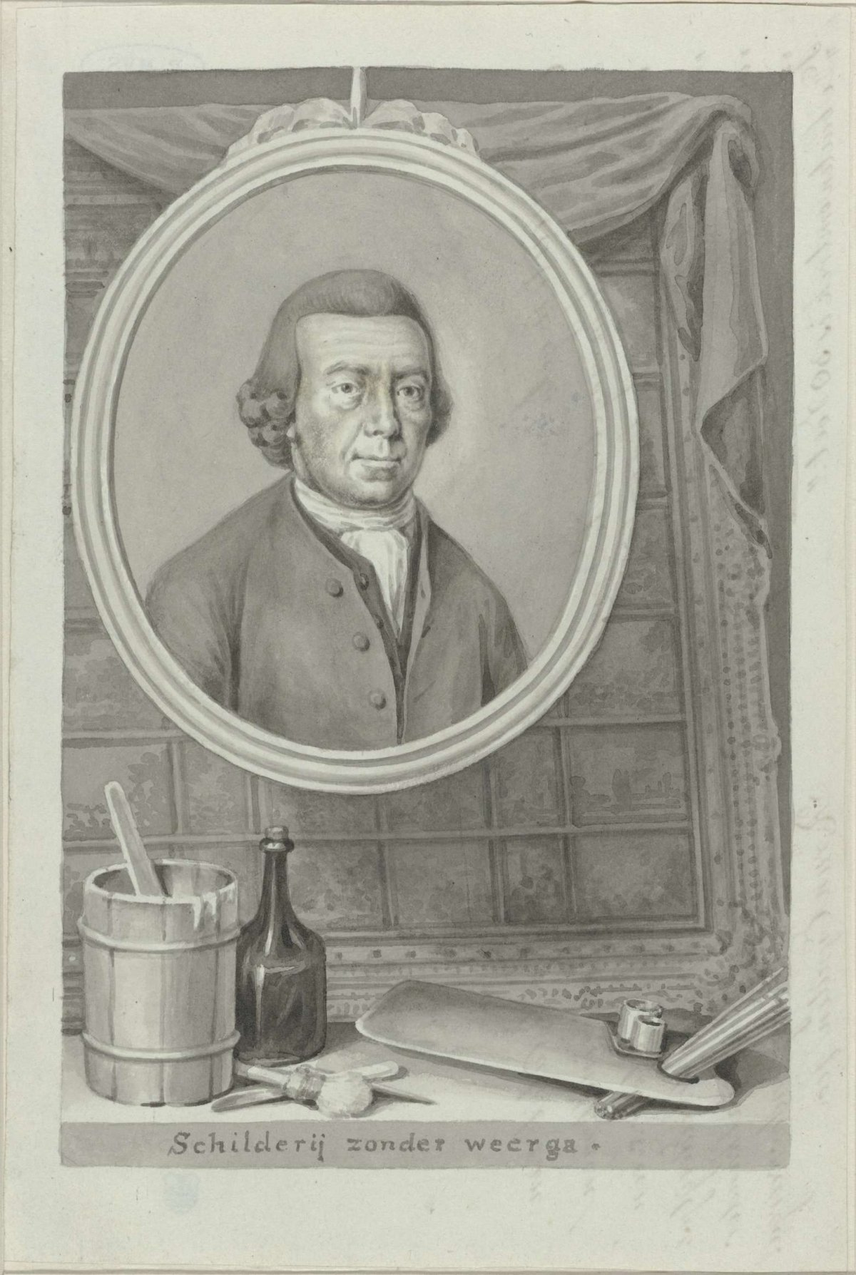 Portrait of the painter Cornelis Vermeulen, Roeland van Eynden, 1757 - 1819
