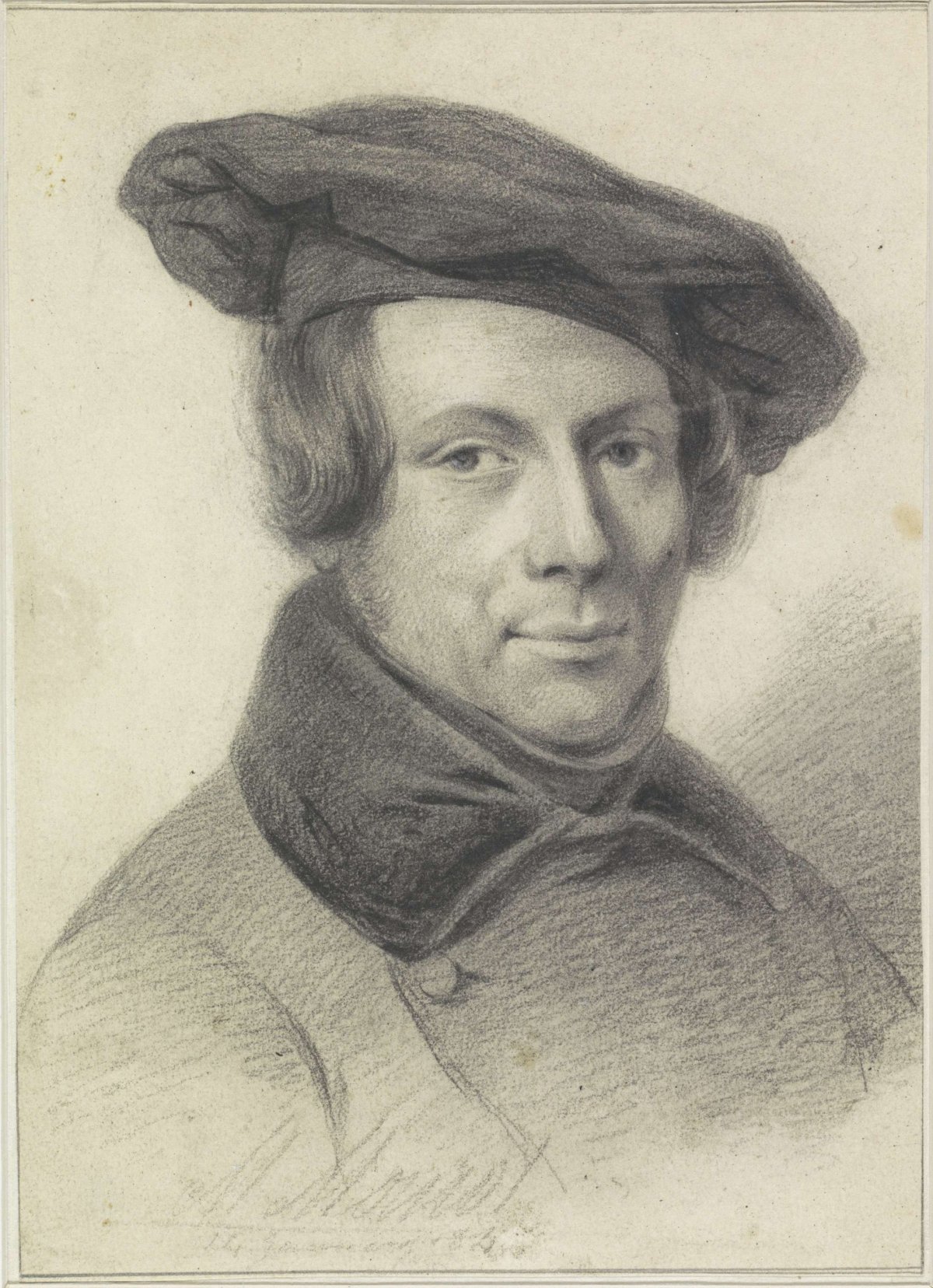 Portrait of Pieter Plas, Michel Mourot, 1840 - 1849