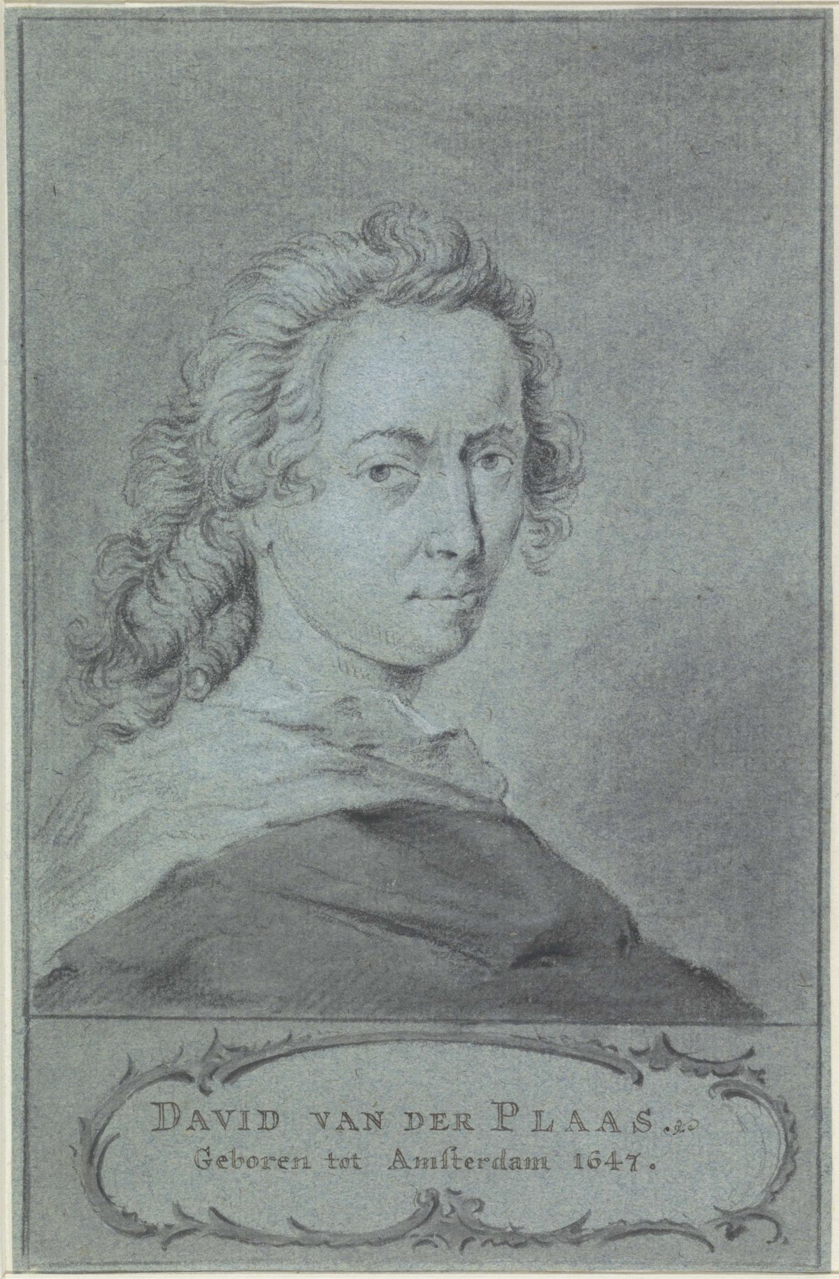 Portrait of David van der Plaes, anonymous, 1657 - c. 1754