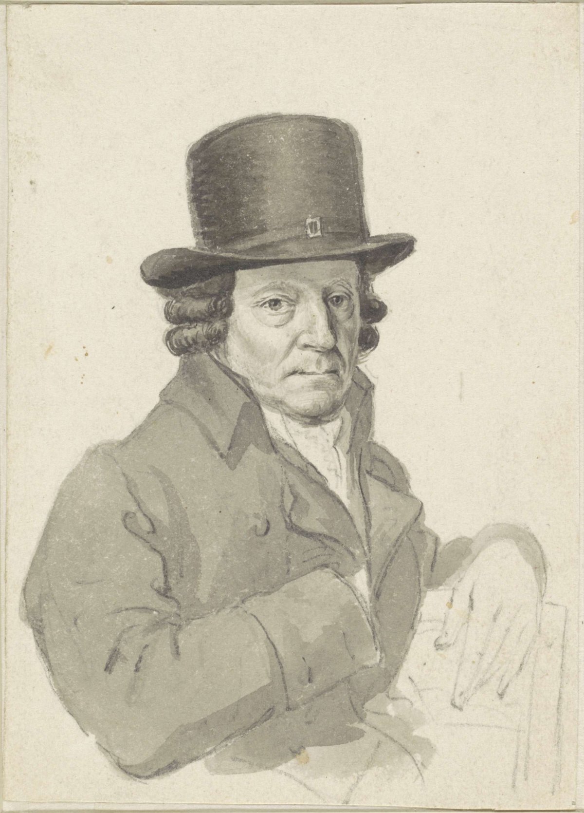 Portrait of Antoine Daniel Prudhomme, Hendrik Willem Caspari, 1780 - 1829