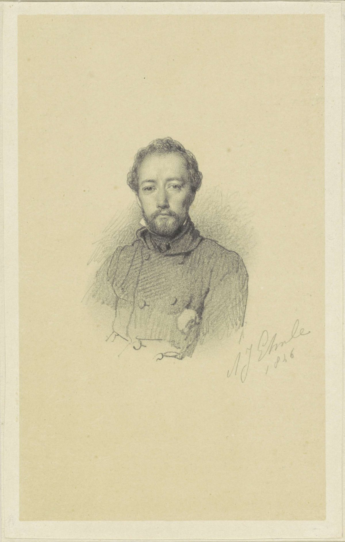 Portrait of Charles Rochussen, Adrianus Johannes Ehnle, 1846
