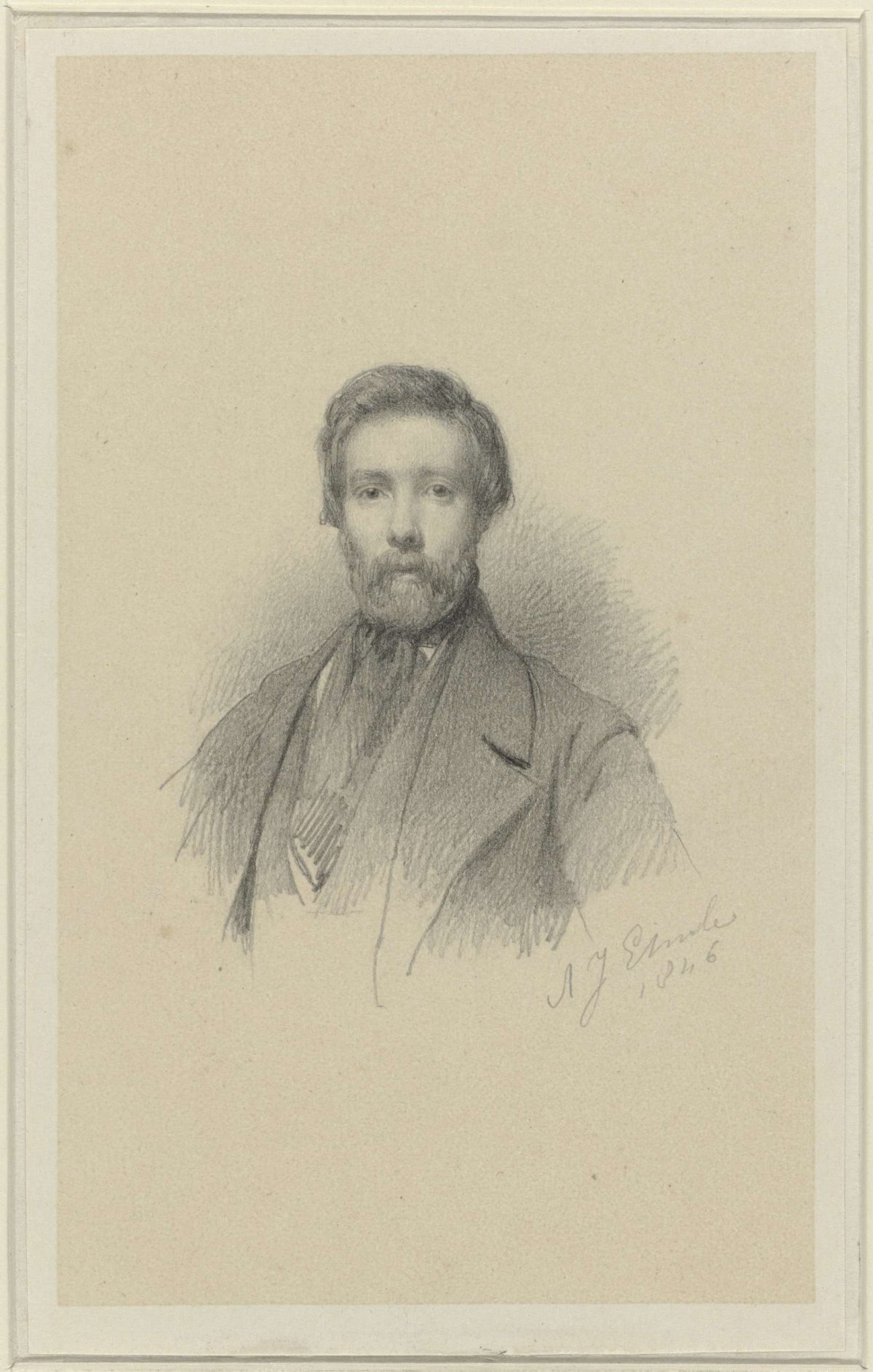Portrait of Petrus Theodorus van Wijngaerdt, Adrianus Johannes Ehnle, 1846