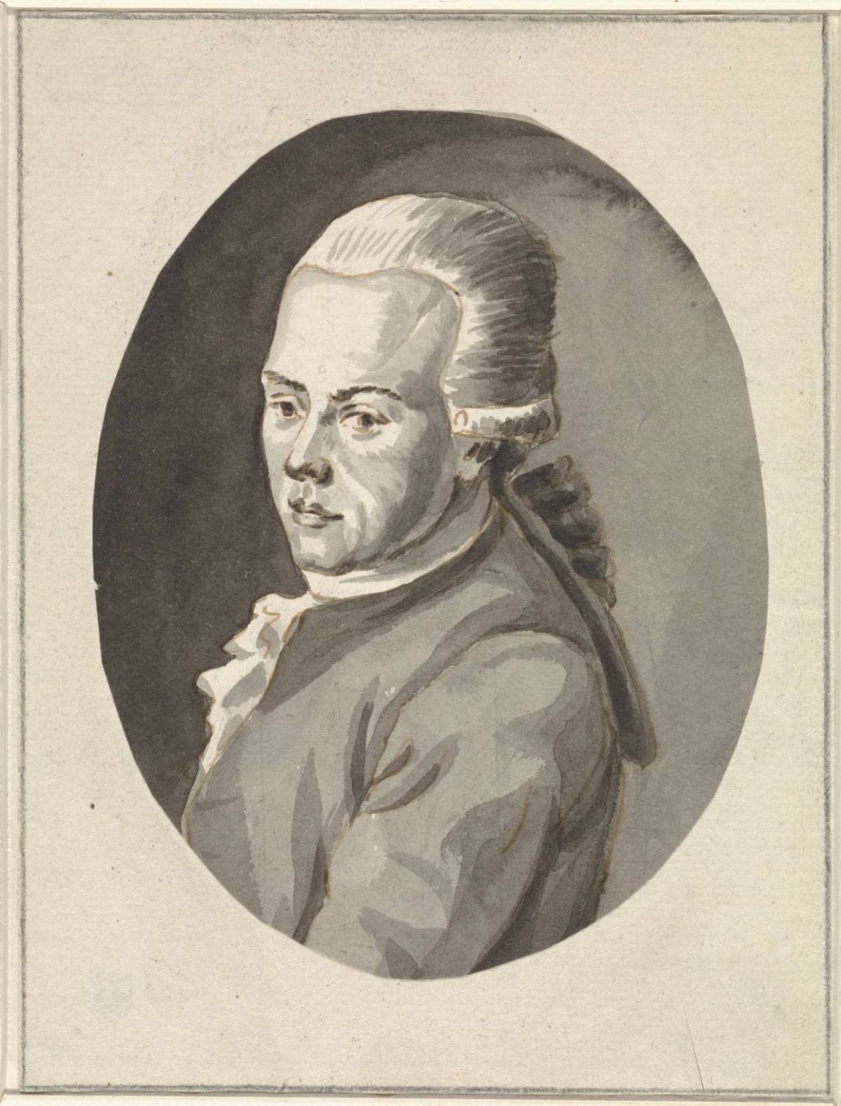 Portrait of Jean Grandjean, anonymous, 1770 - 1800