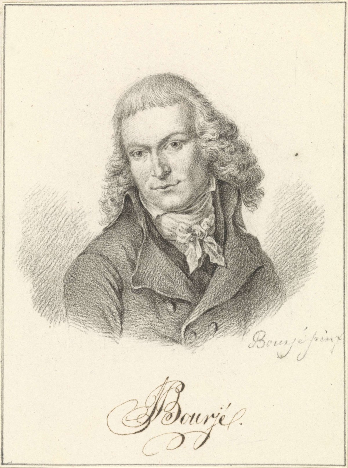 Portrait of Johan Pieter Bourjé, Pieter Gaal, 1800 - 1819