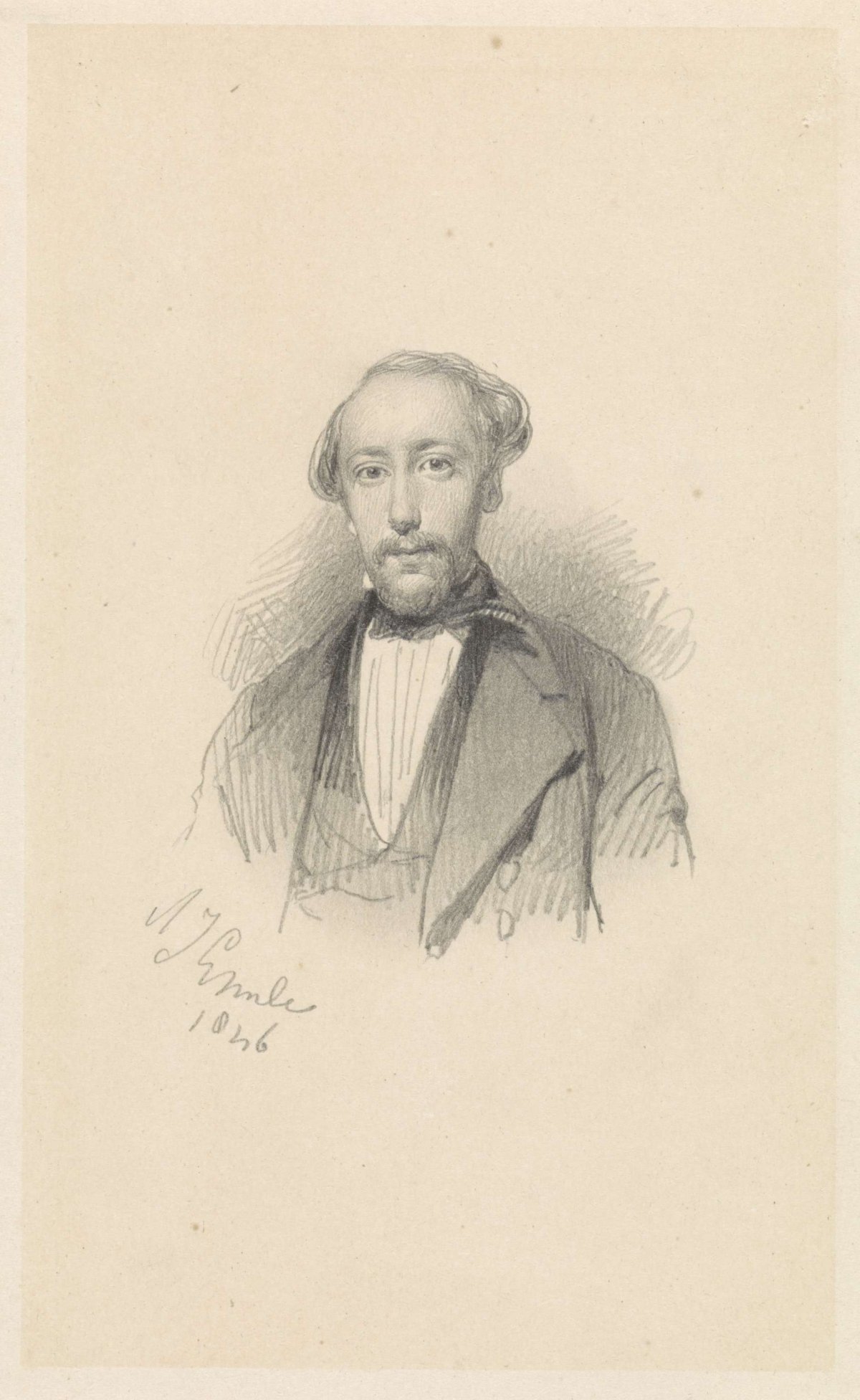 Portrait of Frans Arnold Breuhaus de Groot, Adrianus Johannes Ehnle, 1846