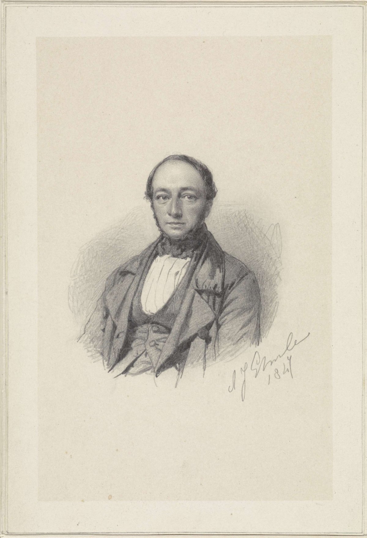 Portrait of Arnoldus Johannes Eymer, Adrianus Johannes Ehnle, 1847