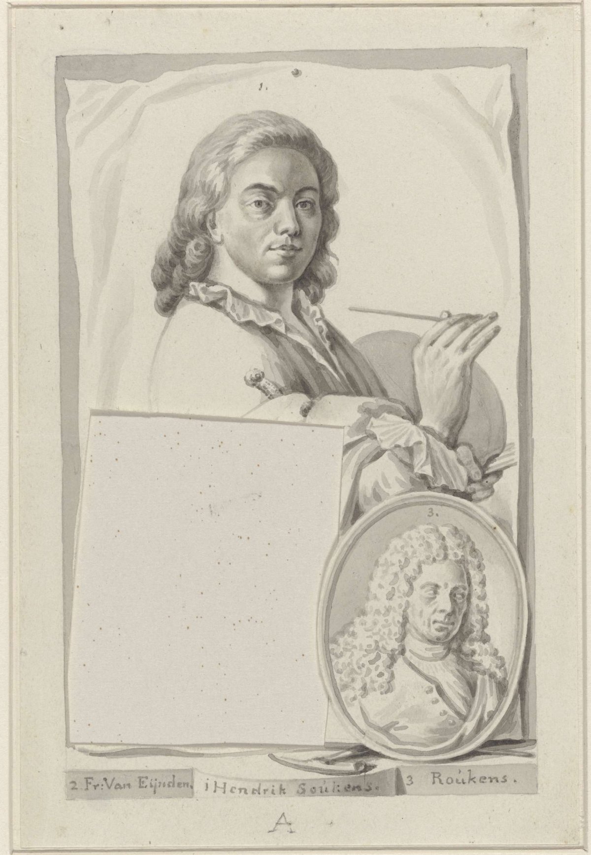 Portraits of Hendrik Soukens and Roukens, Roeland van Eynden, 1757 - 1819