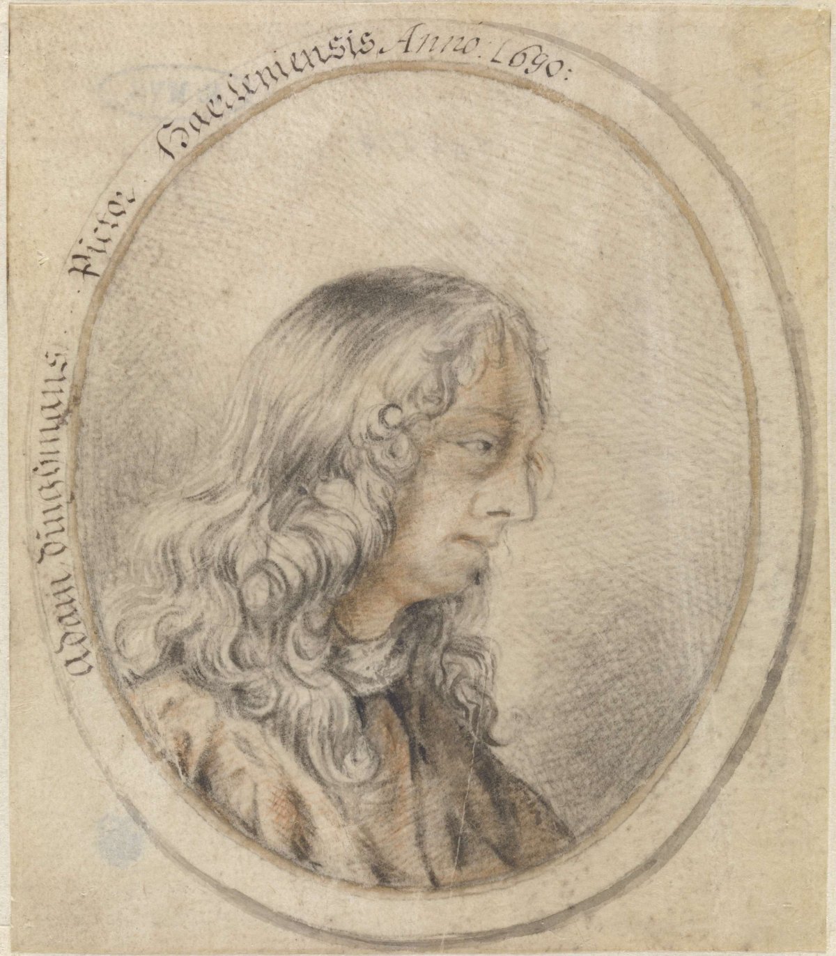 Portrait of Adam Dingmans, anonymous, 1690