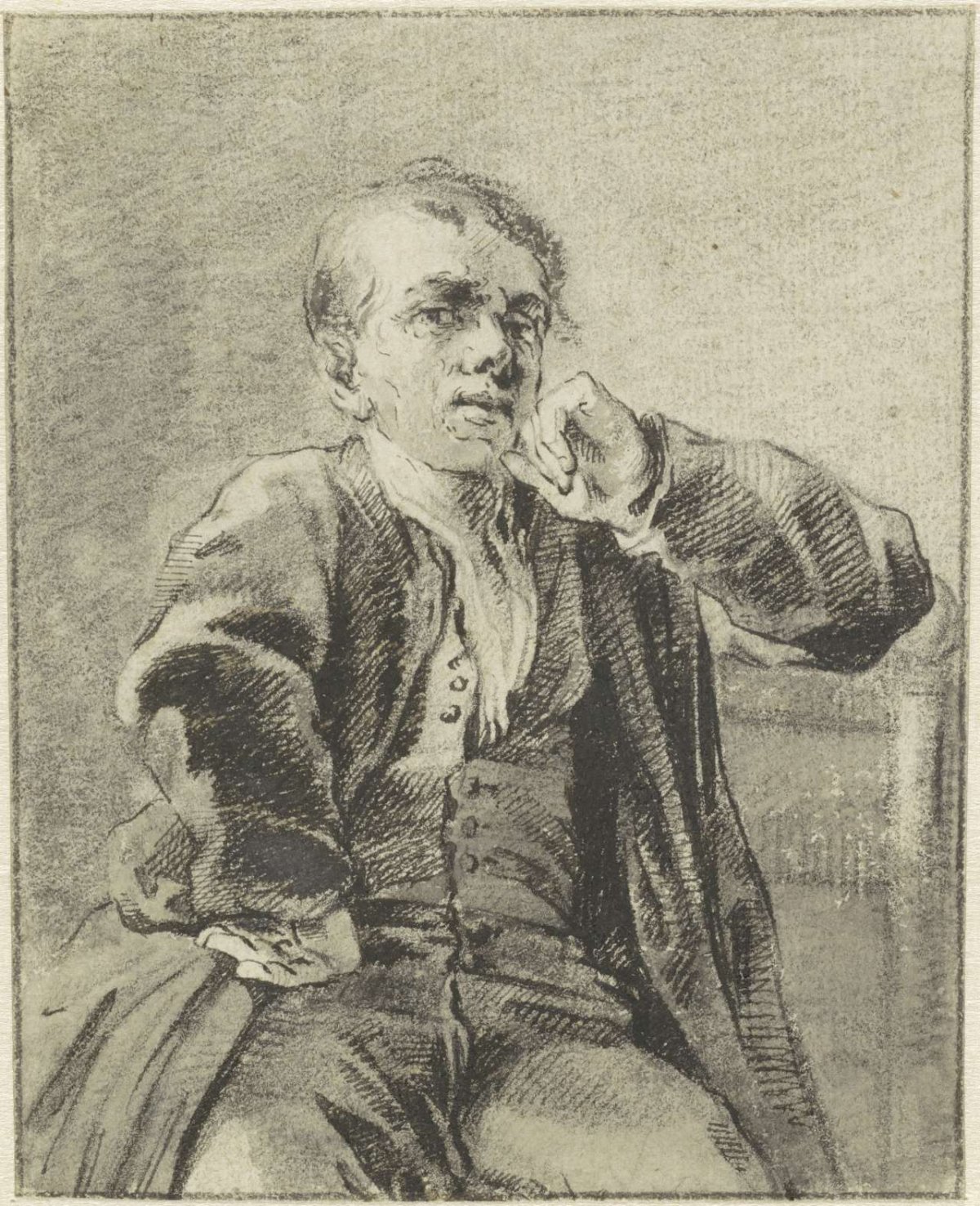 Self-portrait of Reinier Vinkeles I, Reinier Vinkeles (I), 1751 - 1816