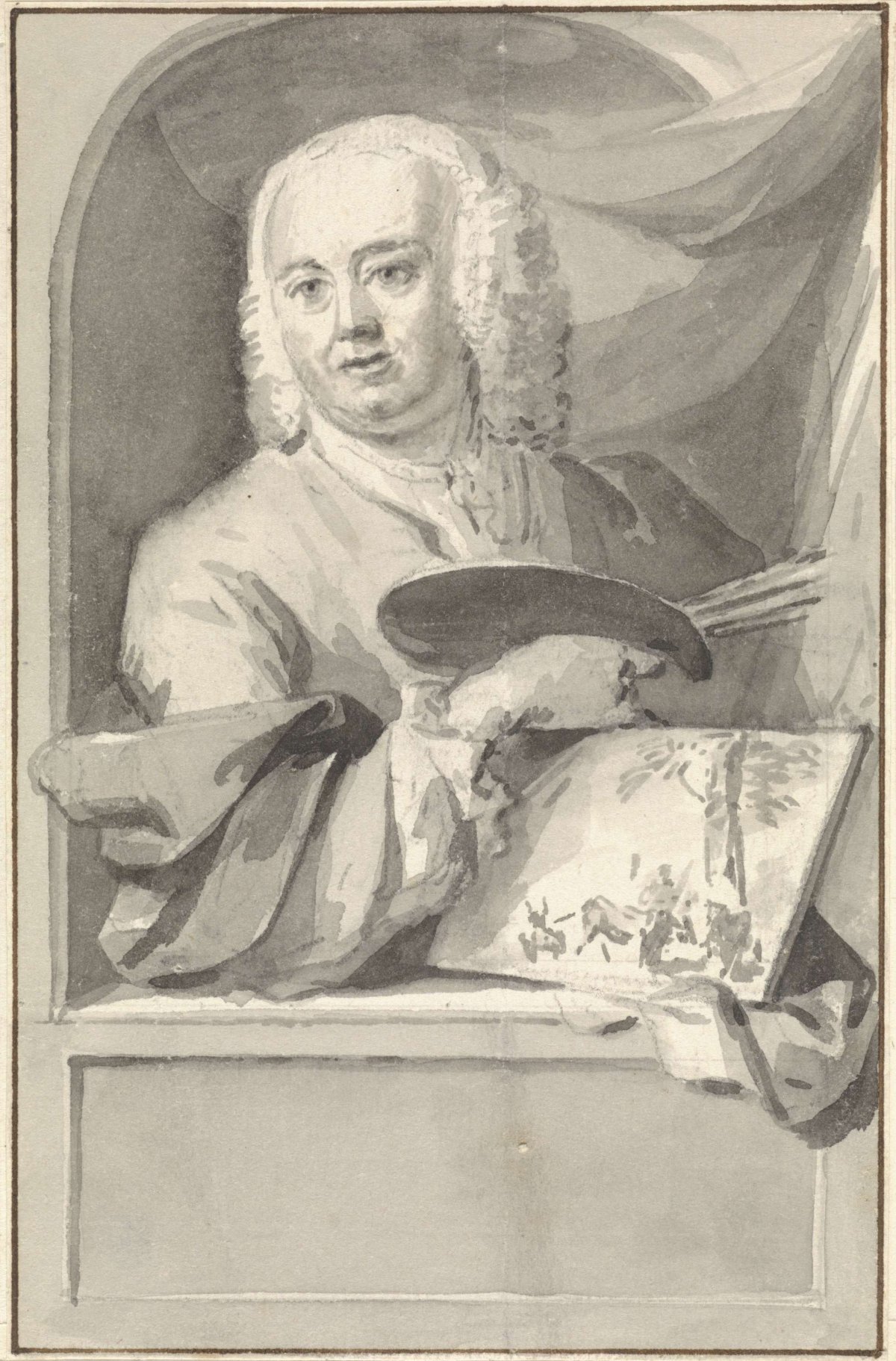 Portrait of Jan van Gool, Aert Schouman, 1720 - 1749