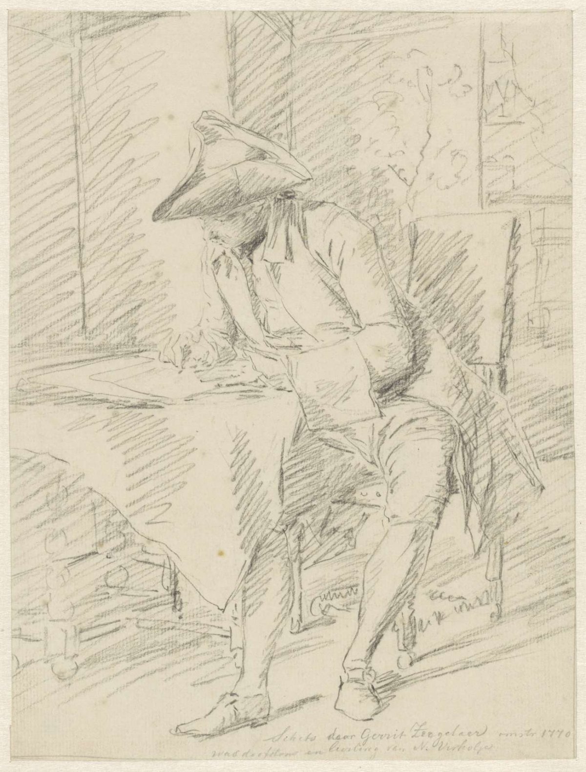 Portrait of Gerrit Zegelaar, anonymous, 1729 - c. 1844
