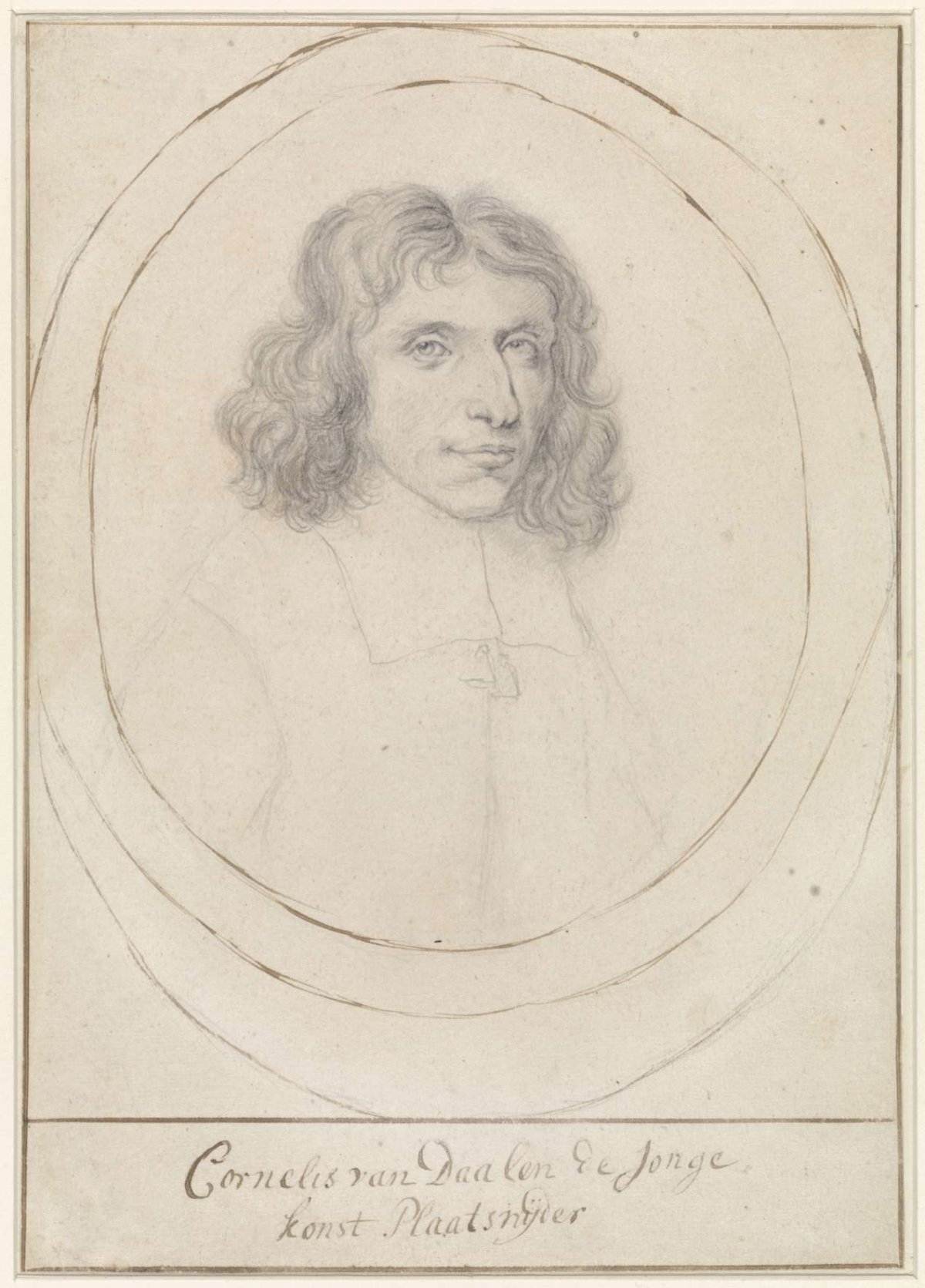 Portrait of Cornelis van Dalen II, anonymous, 1660 - 1700