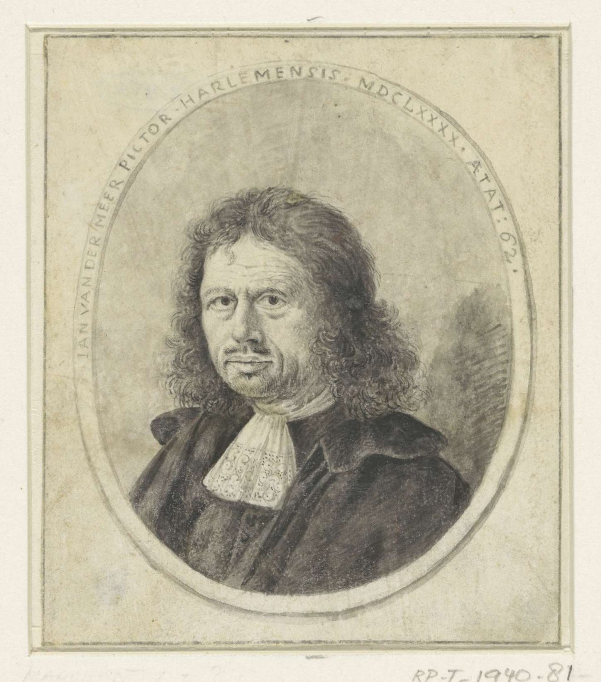 Portrait of Johannes van der Meer the Elder, anonymous, 1690