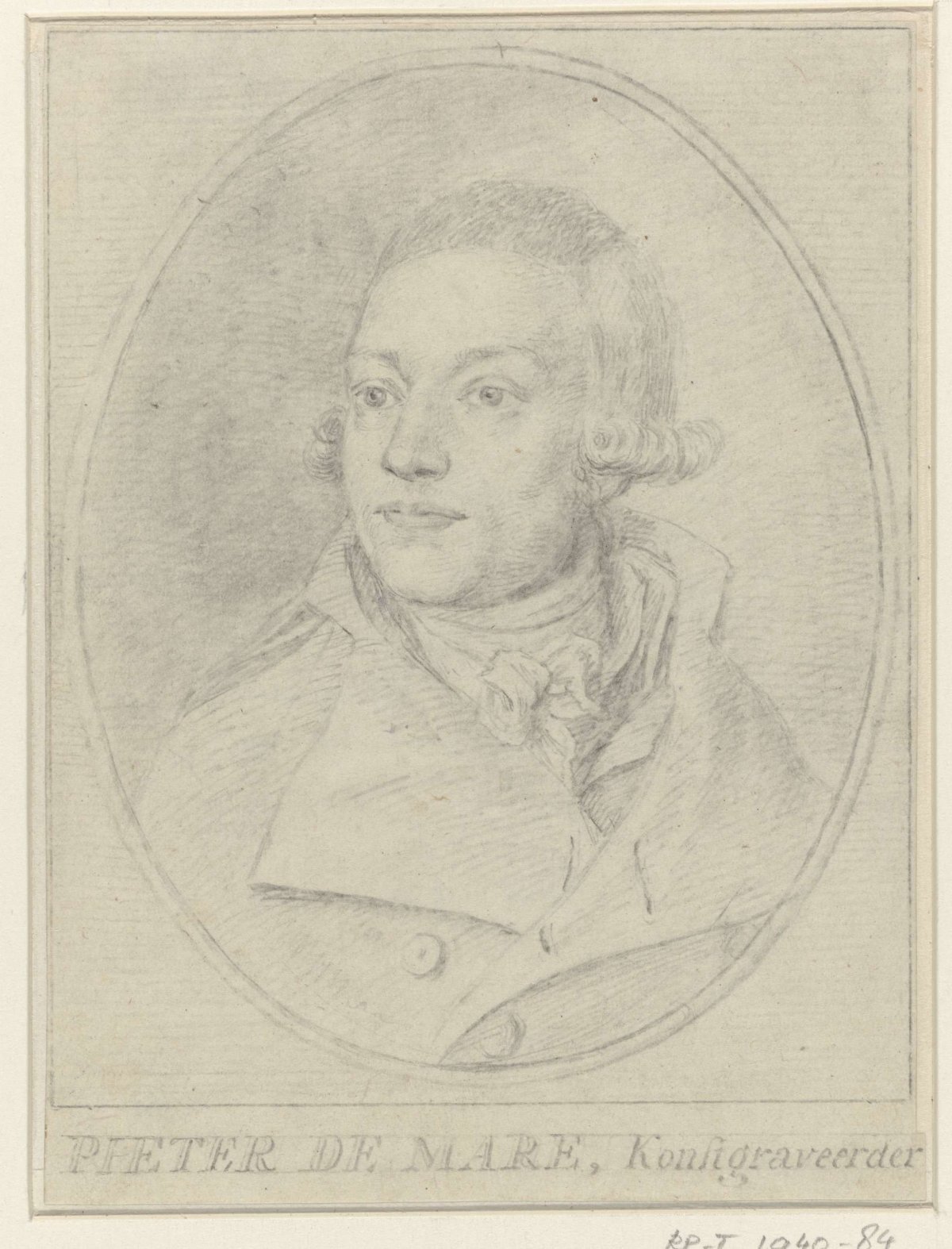 Portrait of Pieter de Mare, Abraham Delfos, 1794