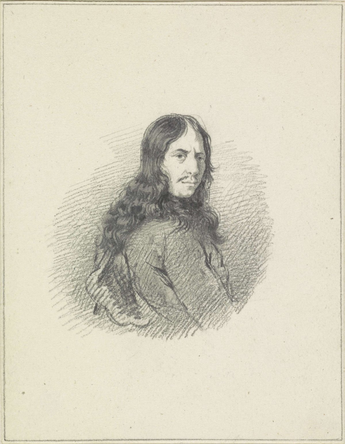 Portrait of Nicolaes Maes, anonymous, c. 1840