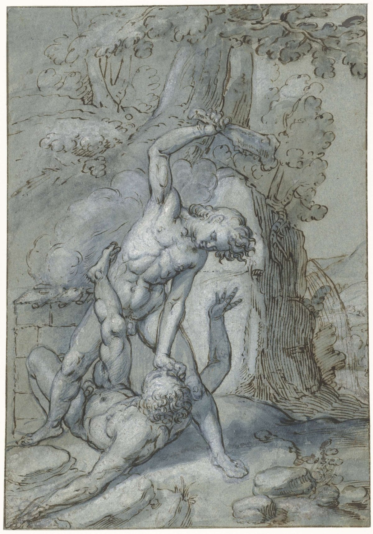 Kain doodt Abel, anonymous, c. 1590