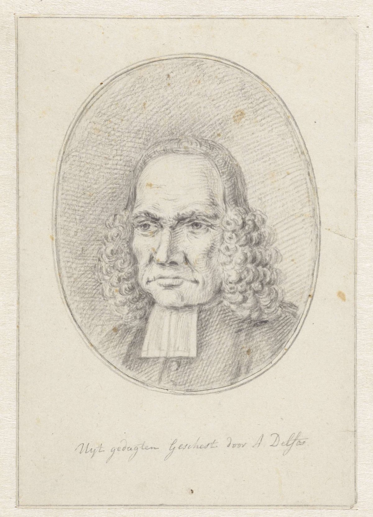 Portrait of Gualtherus Zoutmaat, Abraham Delfos, c. 1741 - c. 1820
