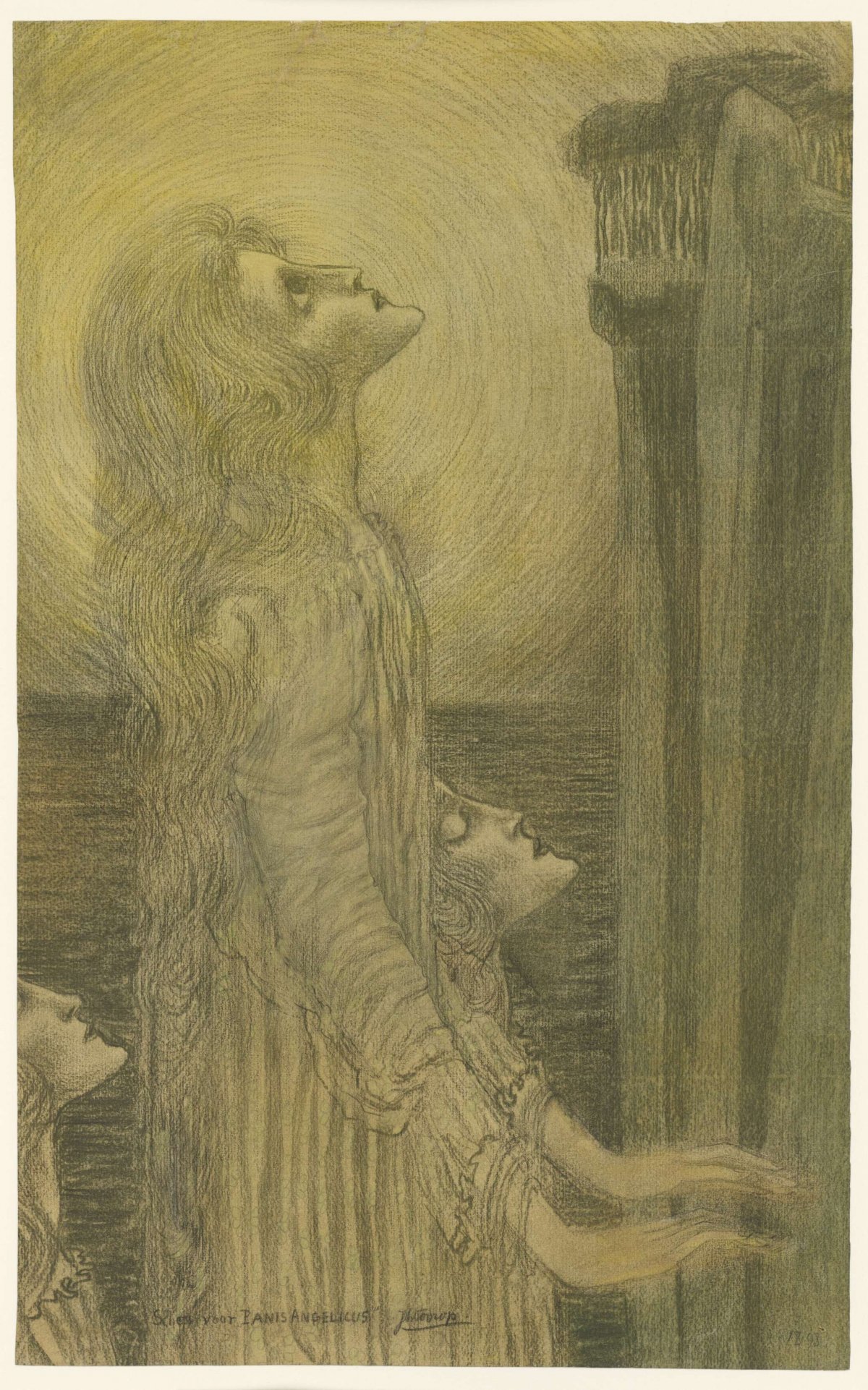 Sketch for Panis Angelicus, Jan Toorop, 1898