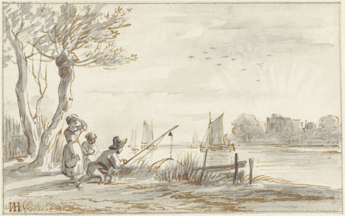 Zomers riviergezicht, Jan Hulswit, 1776 - 1822