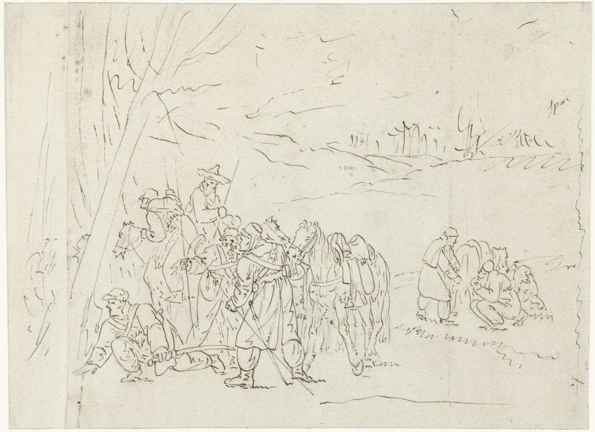 Cossacks in an ambush, Louis Moritz, 1783 - 1850