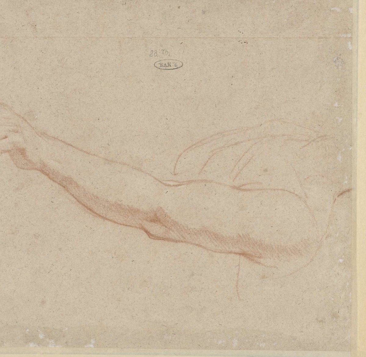 Study of an arm, anonymous, 1600 - 1699