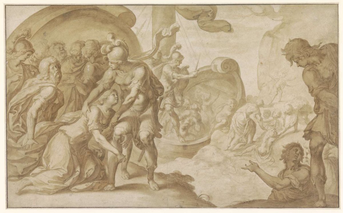 Trachin en Chariclea, Ambroise Dubois, 1553 - 1614