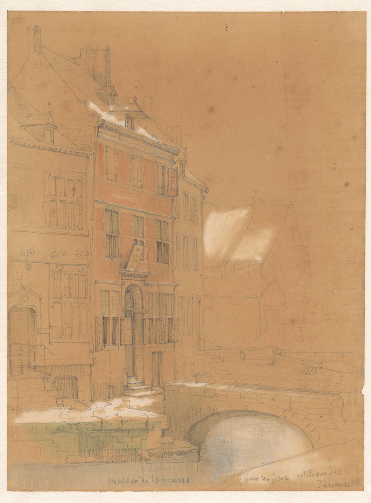 House of tanners in Maastricht, Alexander Schaepkens, 1839