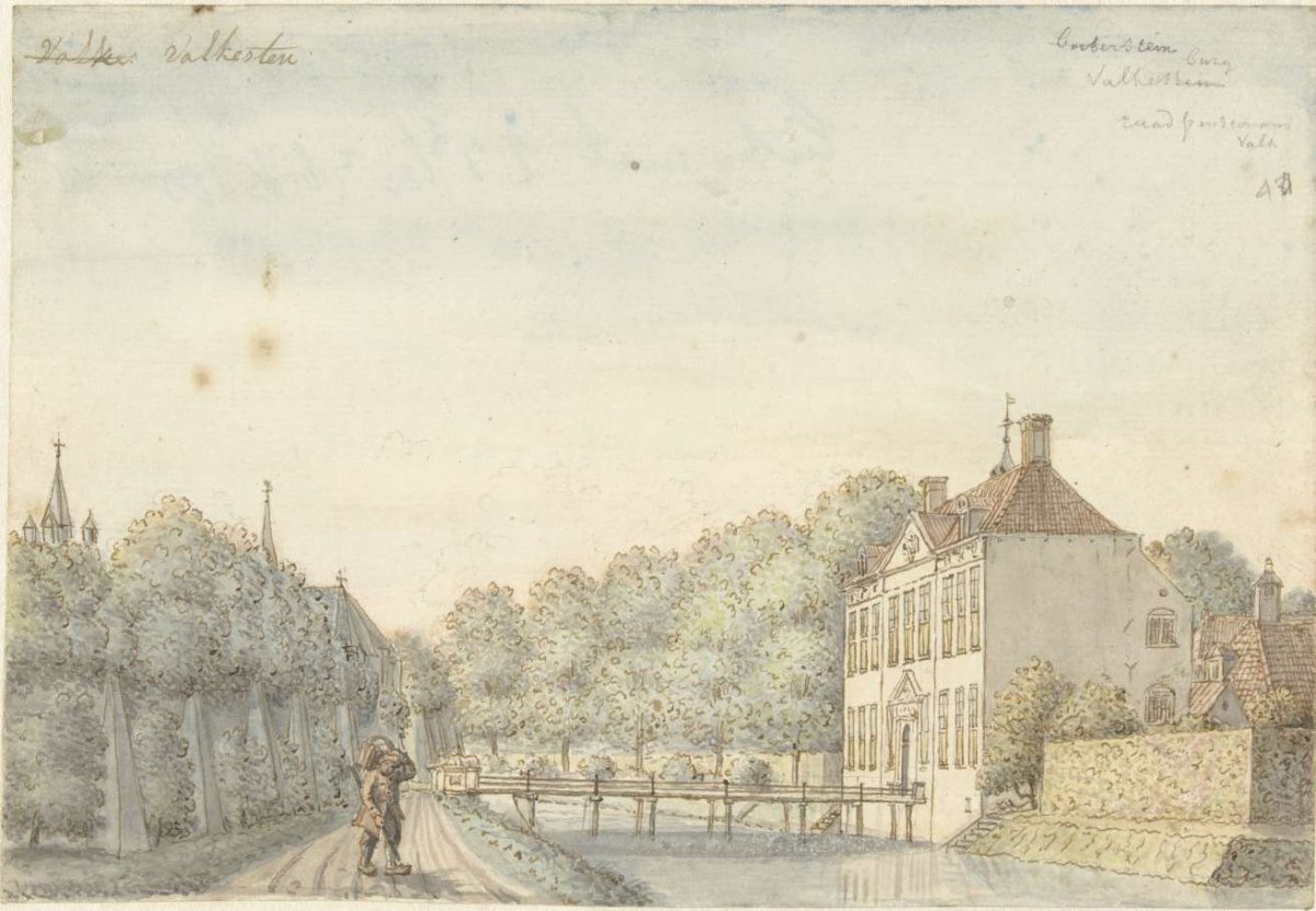 Huis Barbistein in Heinkensand, Joseph Adolf Schmetterling, 1821