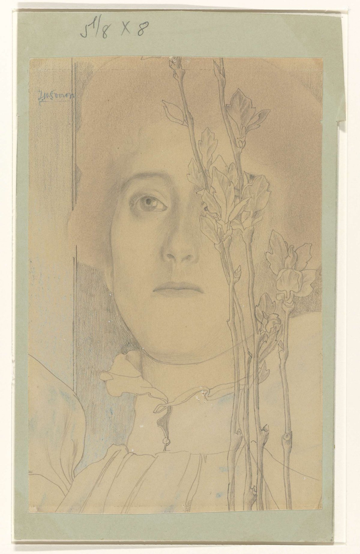 Portrait of an unknown woman, Jan Toorop, 1868 - 1928
