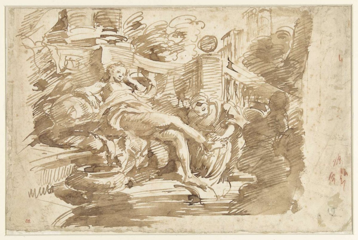 Bathsheba at Her Bath, anonymous, after 1729