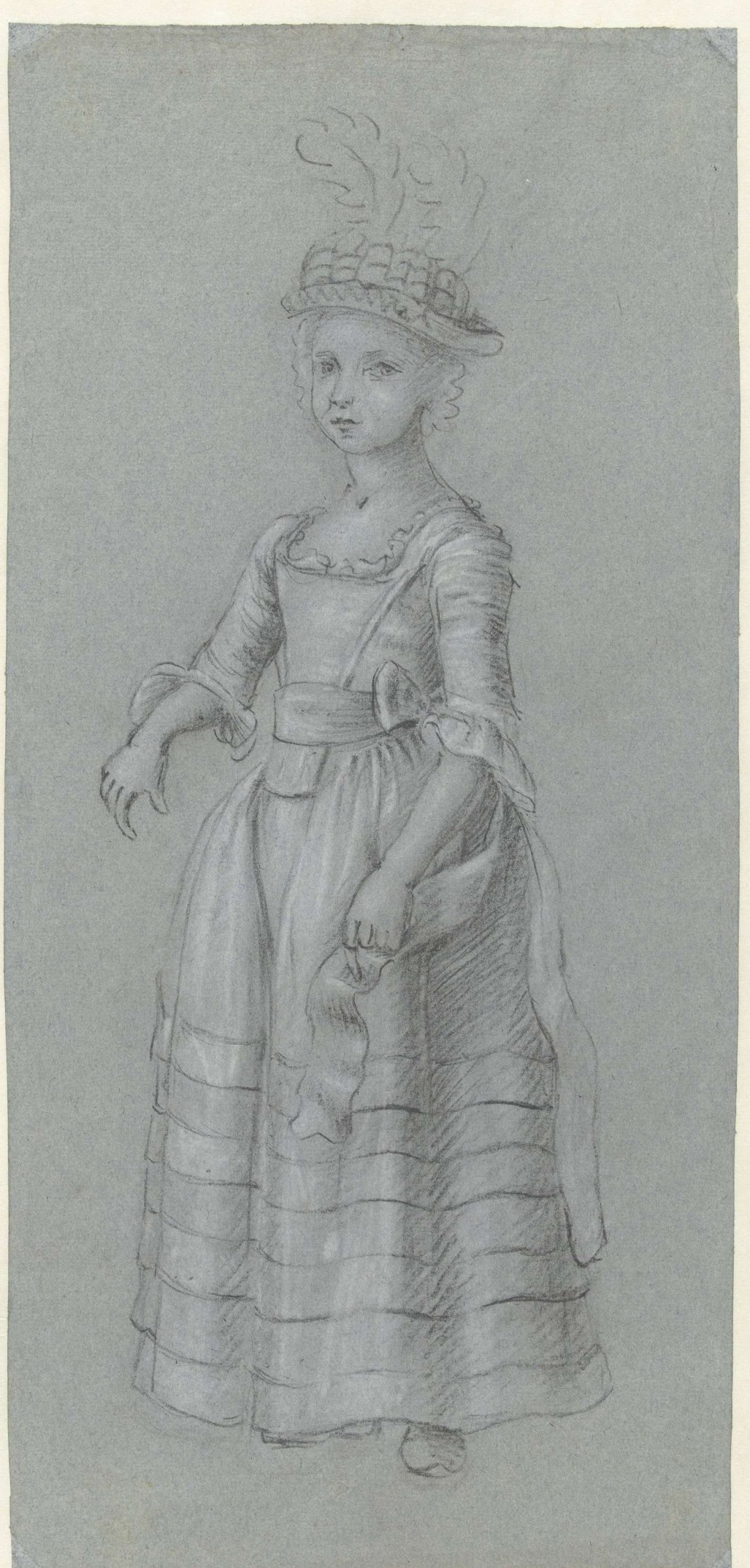 Preliminary study for the portrait of Johanna Jacoba van Oosten de Bruyn, Jordanus Hoorn, 1763 - 1833