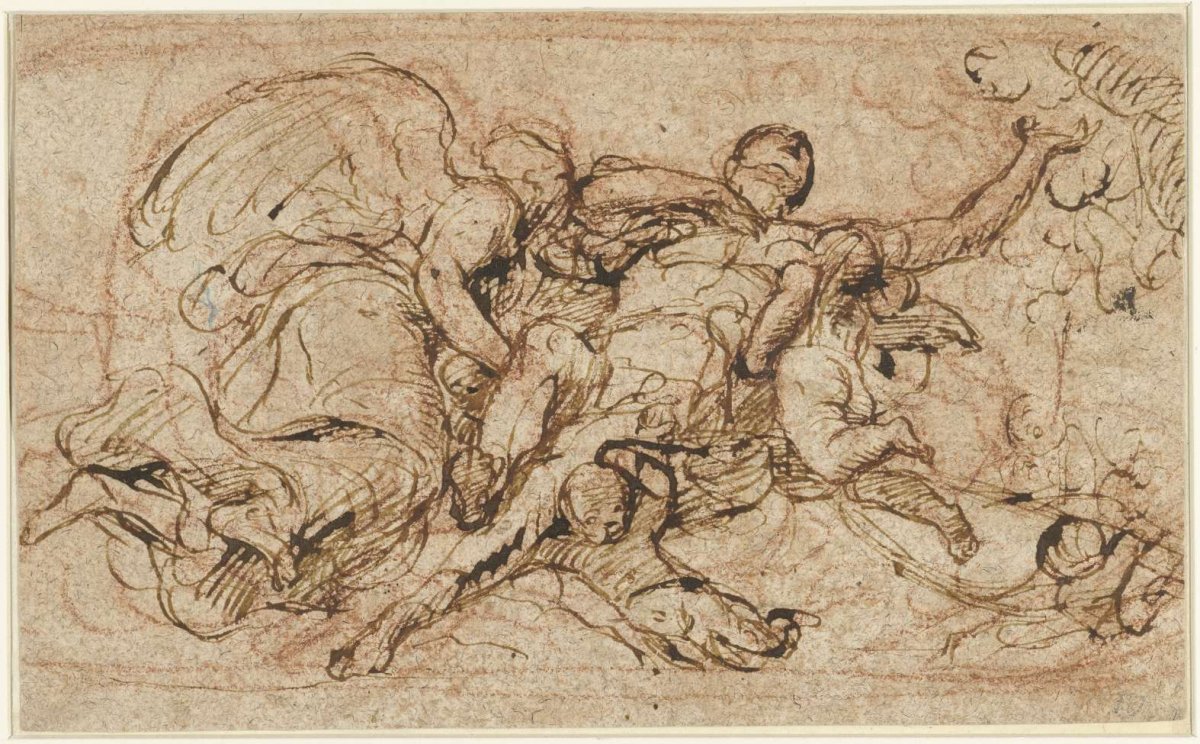 Assumption of a saint, Pietro Testa, 1600 - 1699