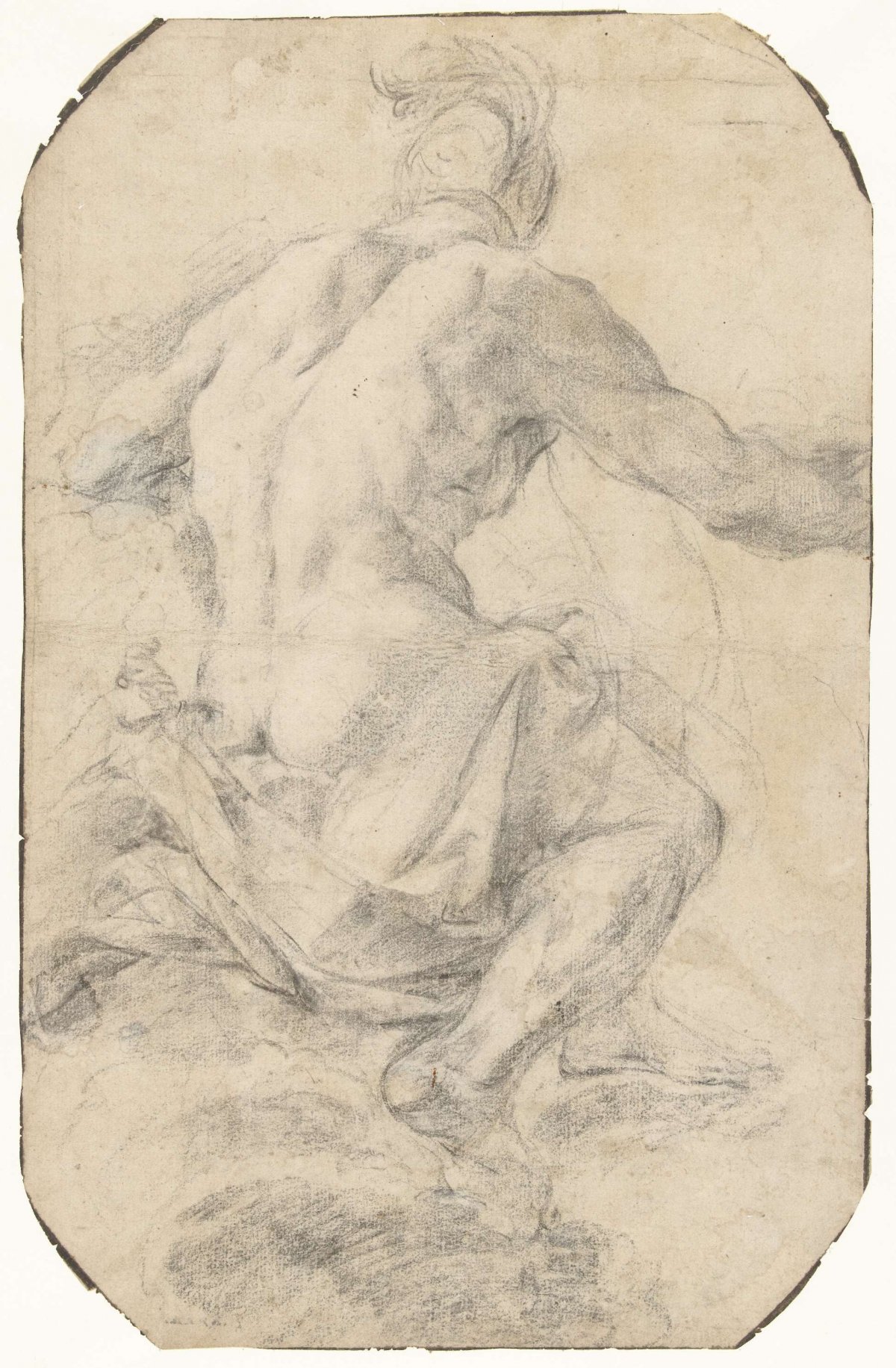 Study for a figure of Mars, Carlo Cignani, 1660 - 1668
