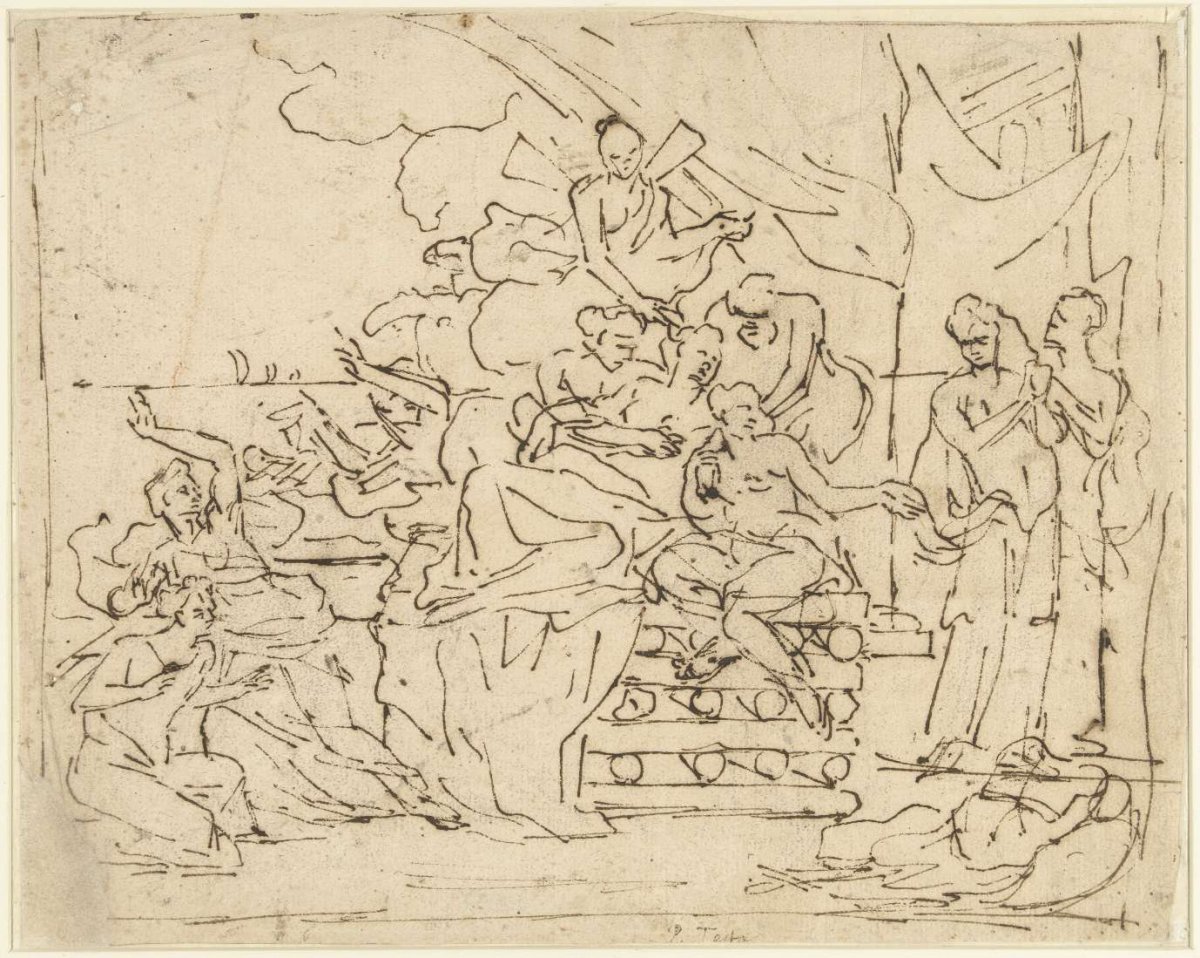 The death of Dido, Pietro Testa, 1622 - 1650