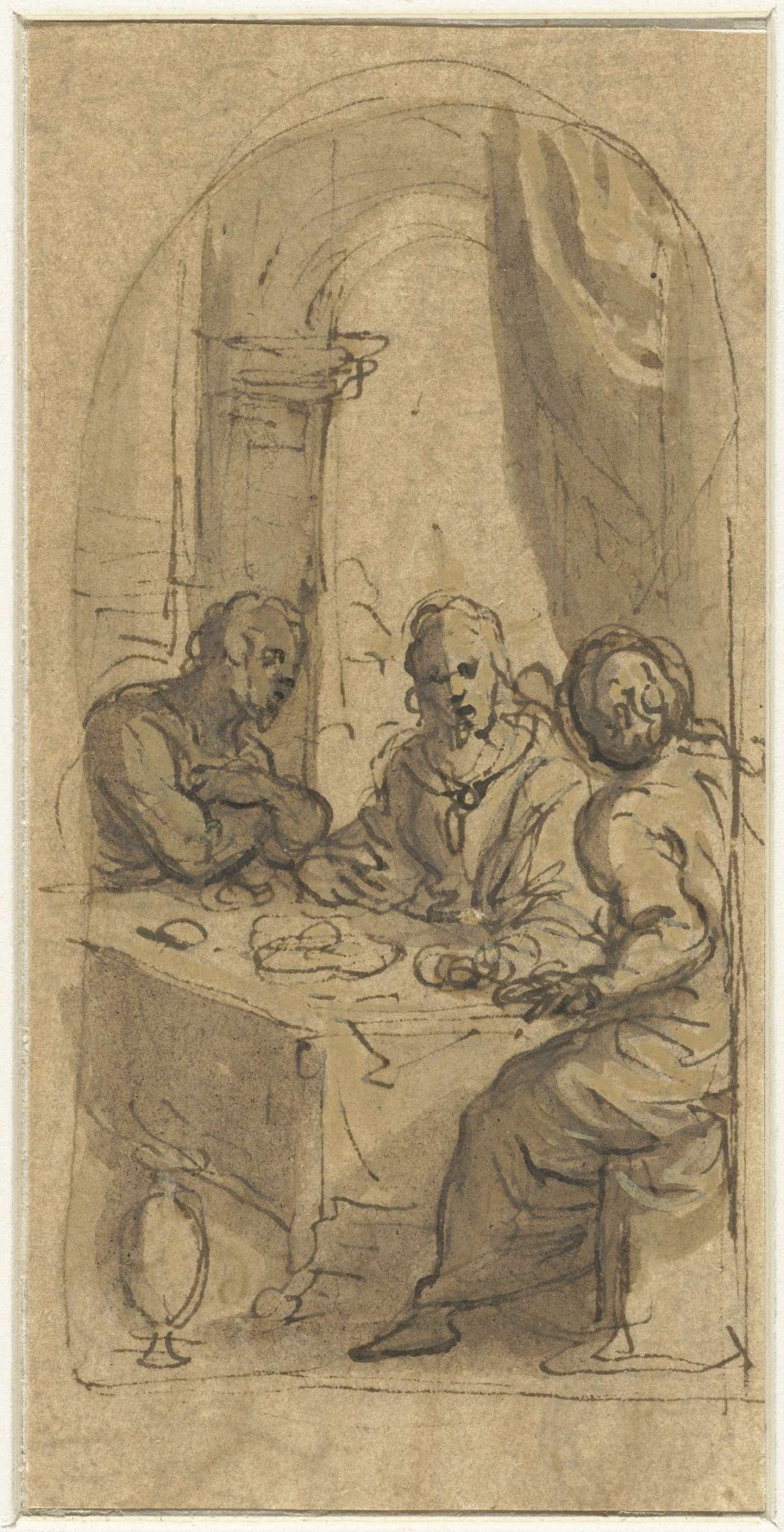 The Emmaus Pilgrims, Jacopo Palma (il Giovane), 1554 - 1628