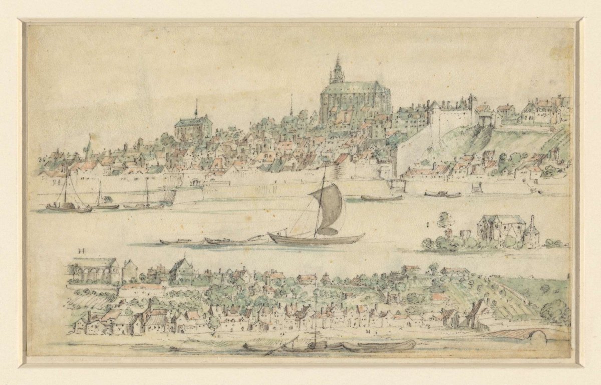 City on the Loire River, anonymous, 1600 - 1650