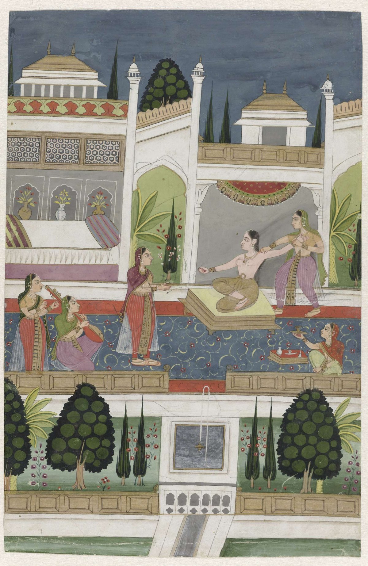 Women's residence in a palace, anonymous, c. 1670 - c. 1750
