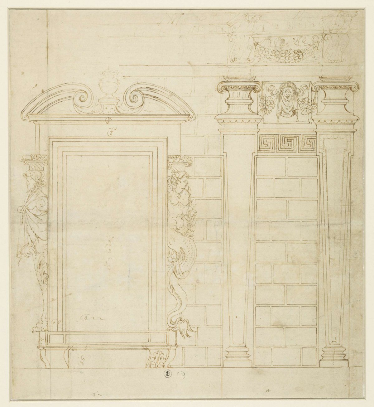 Design for wall and window divisions of the Palazzo dei Collegio dei Giureconsulti, Vincenzo Seregni, 1514 - 1594