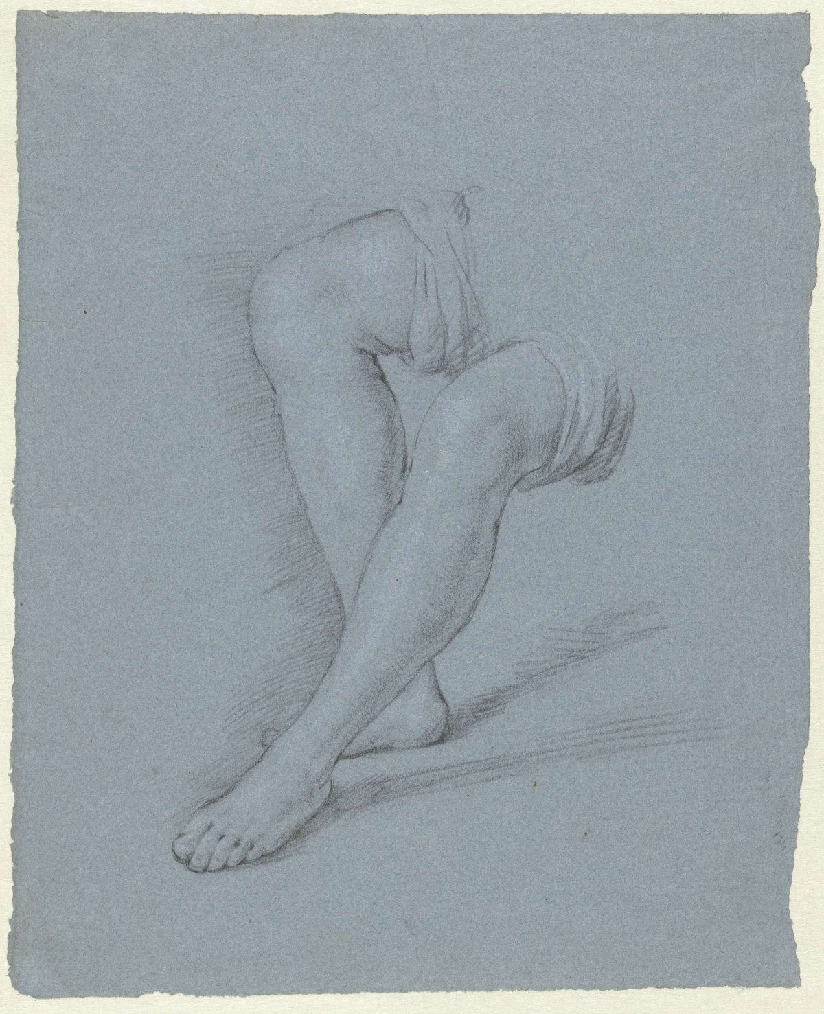 Study of two legs, Caspar Netscher, 1649 - 1684