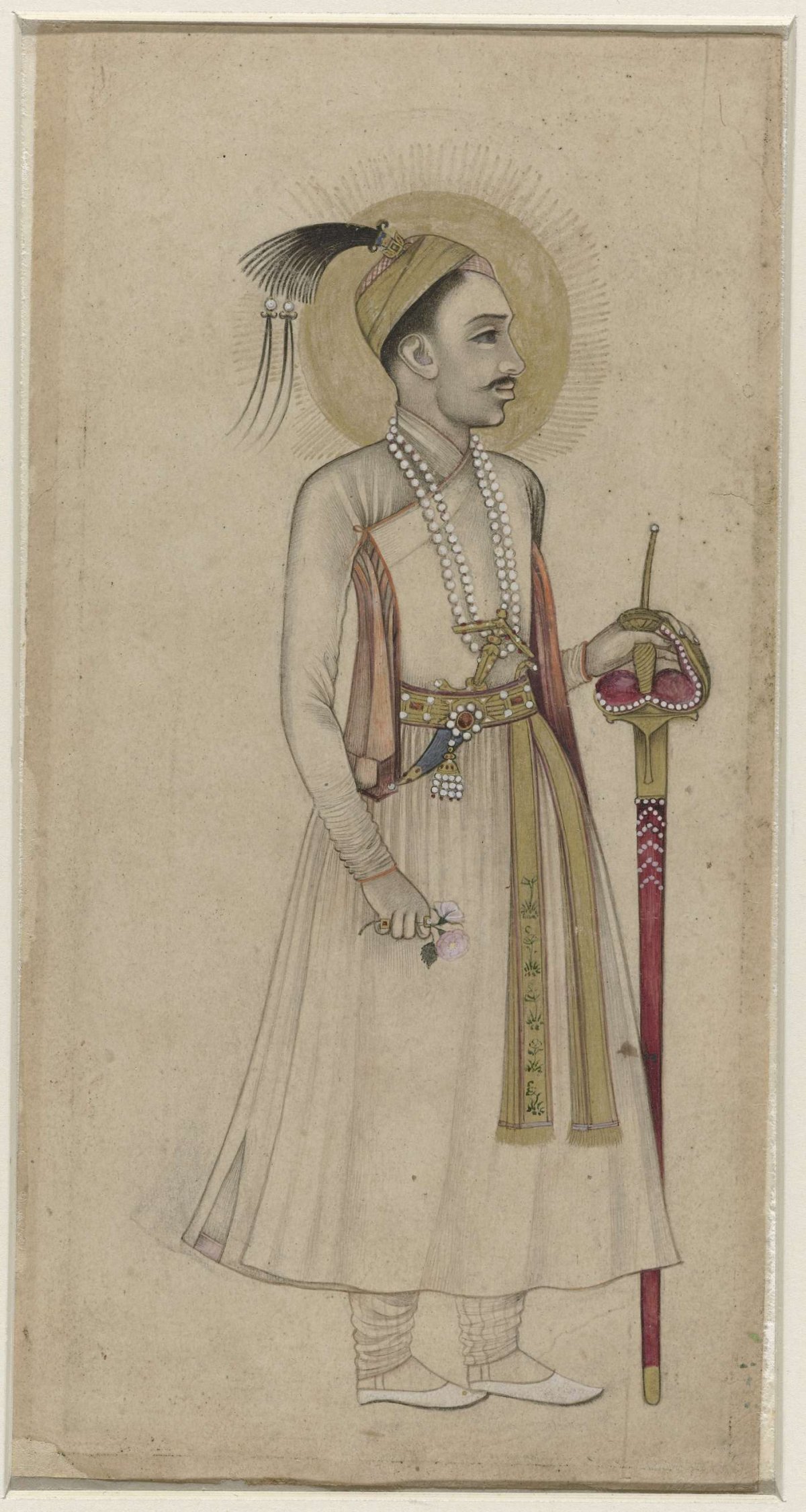 Portret van Sultan Muhammad-Quli Qutb-Shah van Golconda, anonymous, c. 1630