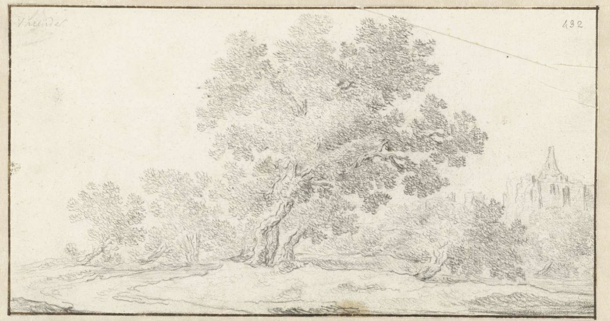 Landscape with ruins, Salomon van Ruysdael, 1610 - 1670