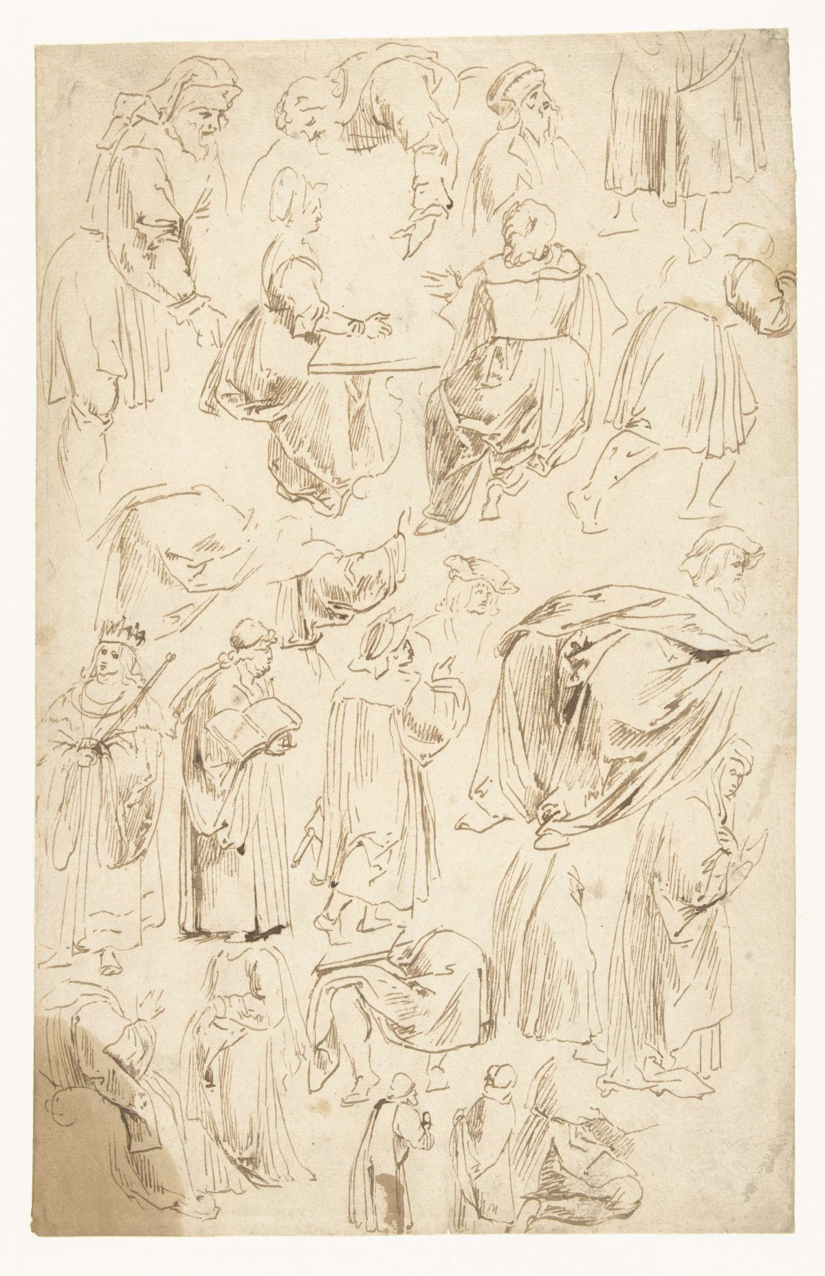 Studies on figures, Peter Paul Rubens, 1587 - 1640