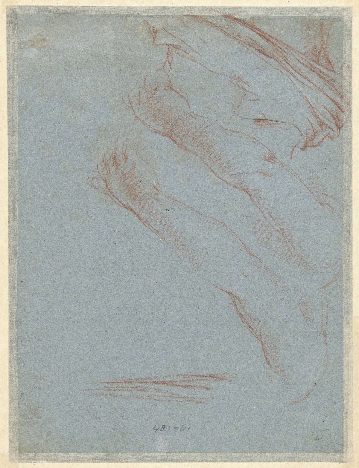 Two studies of an arm and a robe, Carlo Maratta, 1635 - 1713