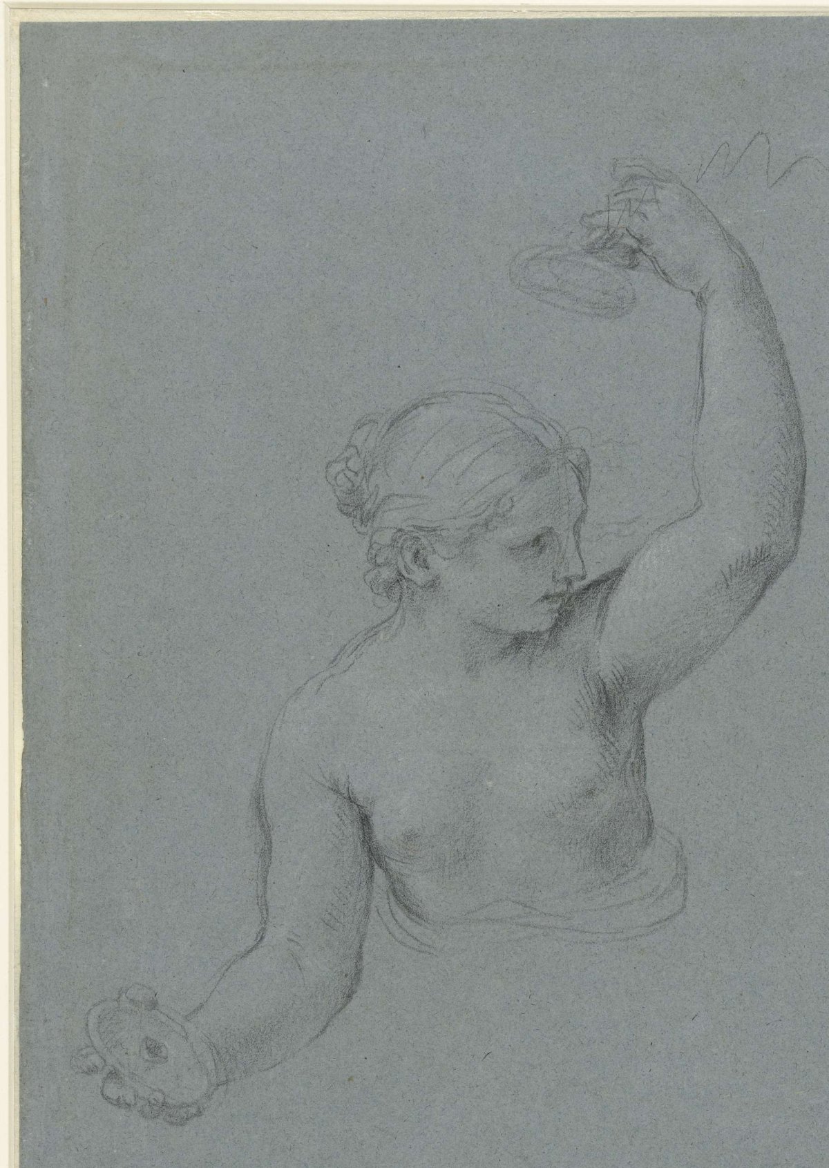 Bacchante with cymbals, anonymous, 1635 - 1763