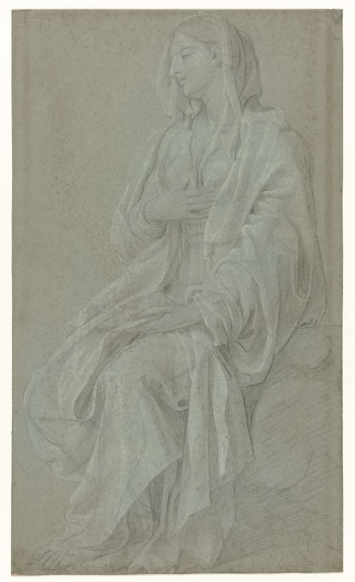 Seated Madonna, Nicolas Colombel, in or after 1686 - in or after 1687